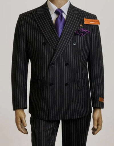 Black Pinstripe Pants