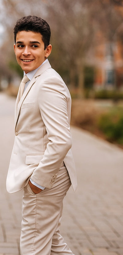 Kids Light Tan Suit