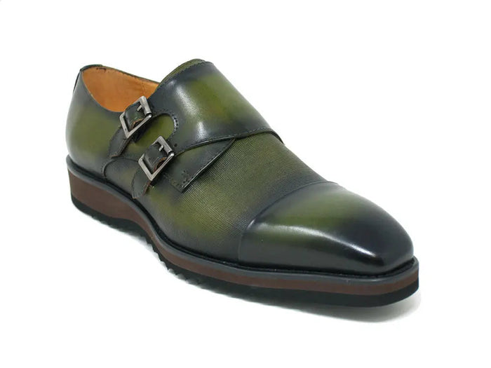Carrucci Double Monk Burnished Shoes