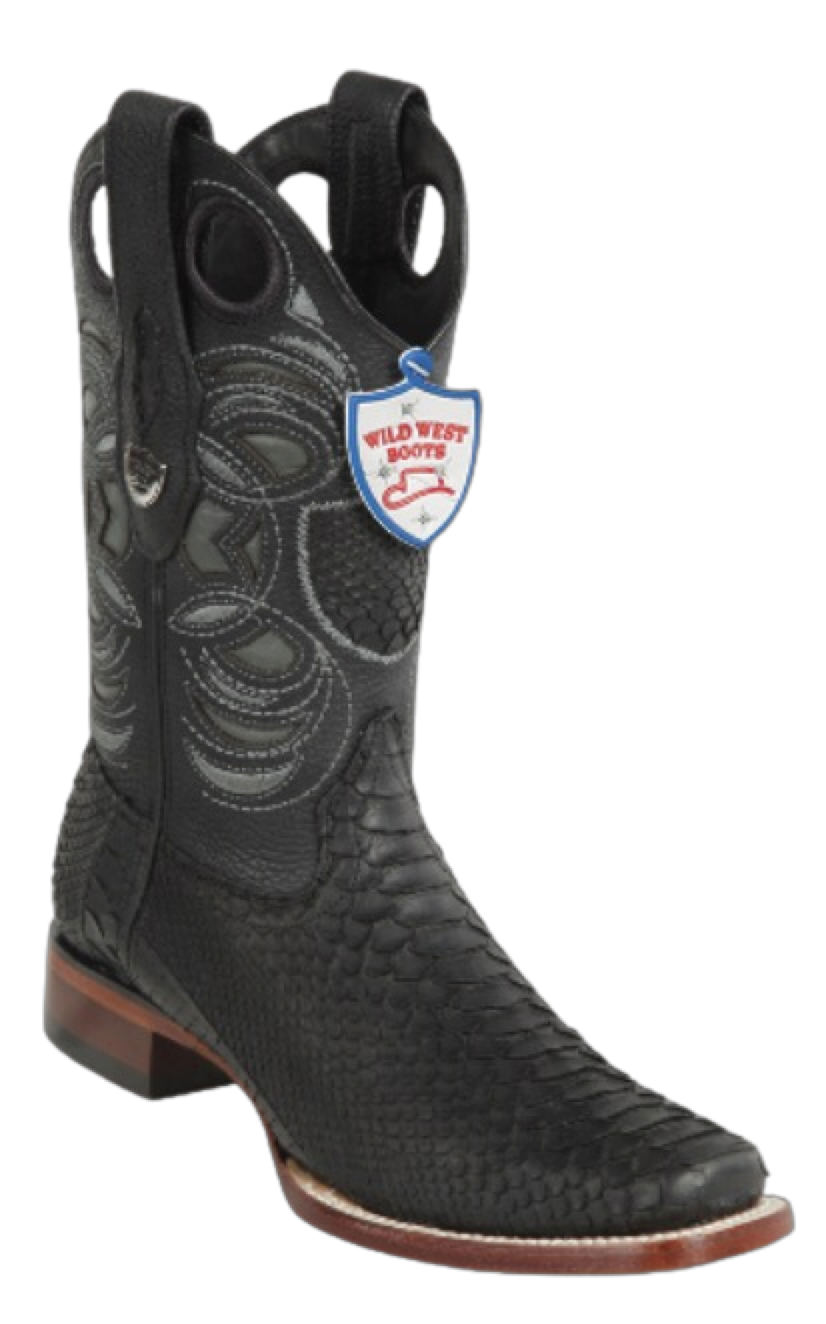 Botas de Pitón Original Horma Ranchero Wild West — Menssuitsatlanta