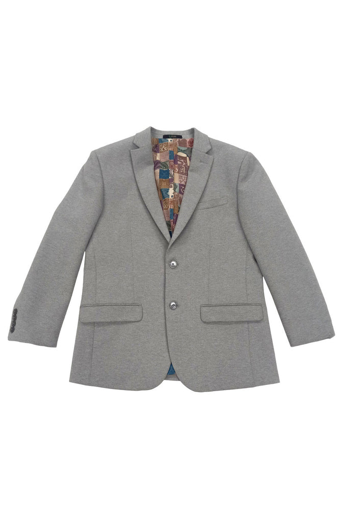 Men's Slim Fit Light Grey Sport Coat in Ultra Stretch Fabric