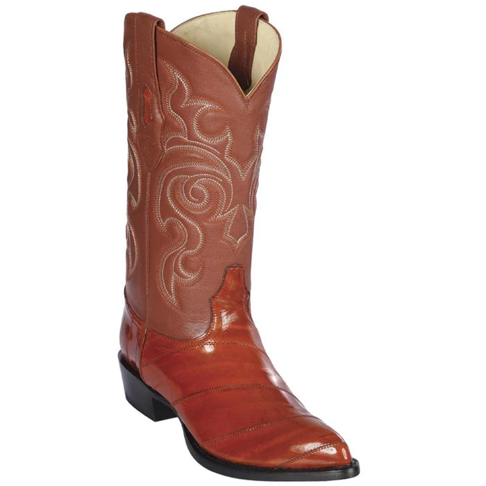 Los Altos Boots - Mens Dress Cowboy Boot - Low Priced  Shark Skin Boots- in Brown main image 1