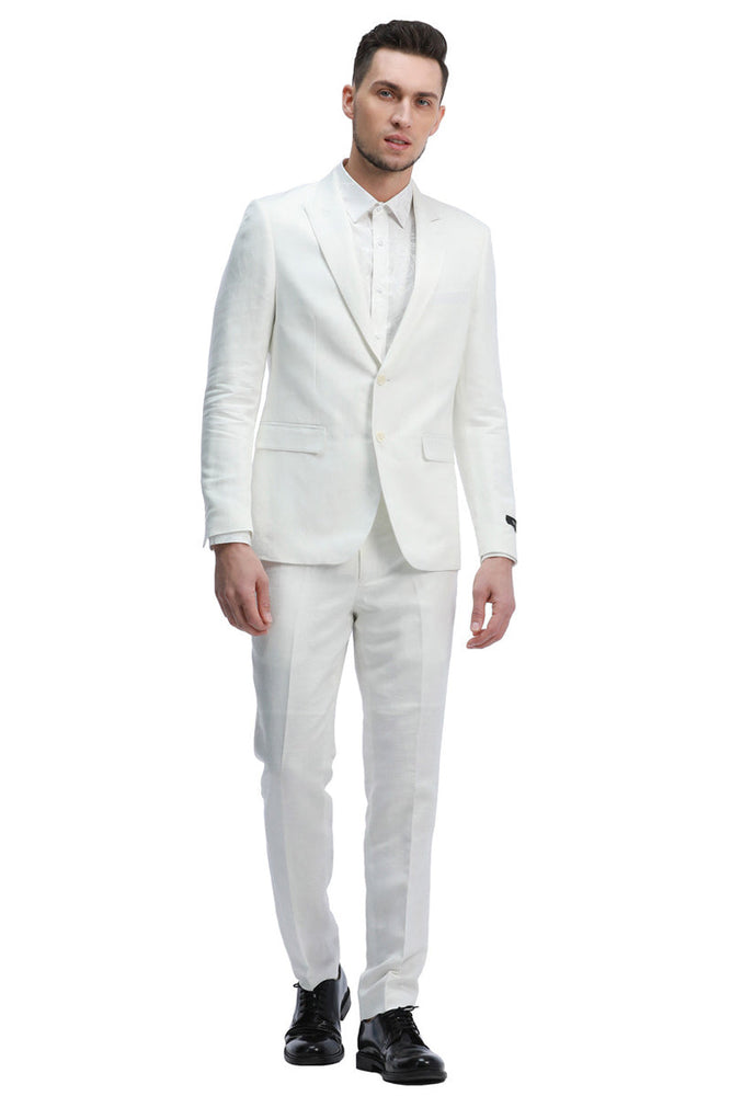 Men's Linen Summer Suit from Tazzio Suits