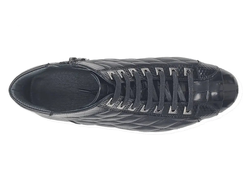 Carrucci Embossed Alligator High Top