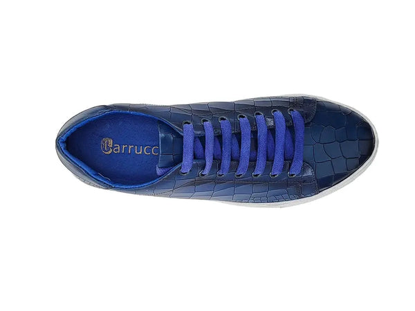 Carrucci Embossed Leather Fashion Sneaker