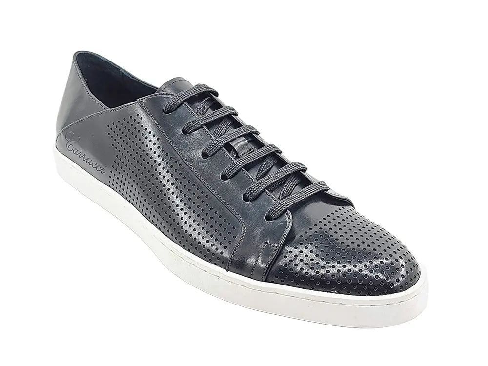 Carrucci Fashion Lace-up Leather Sneaker