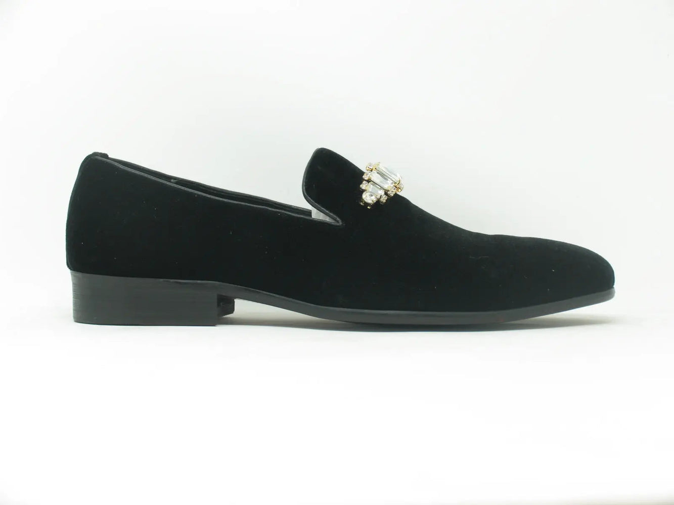 Carrucci Formal Velvet Loafer with studs