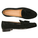 Zelli Franco Italian Sueded Goatskin Tassel Loafer in Black