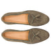 Zelli Franco Italian Sueded Goatskin Tassel Loafer in Black
