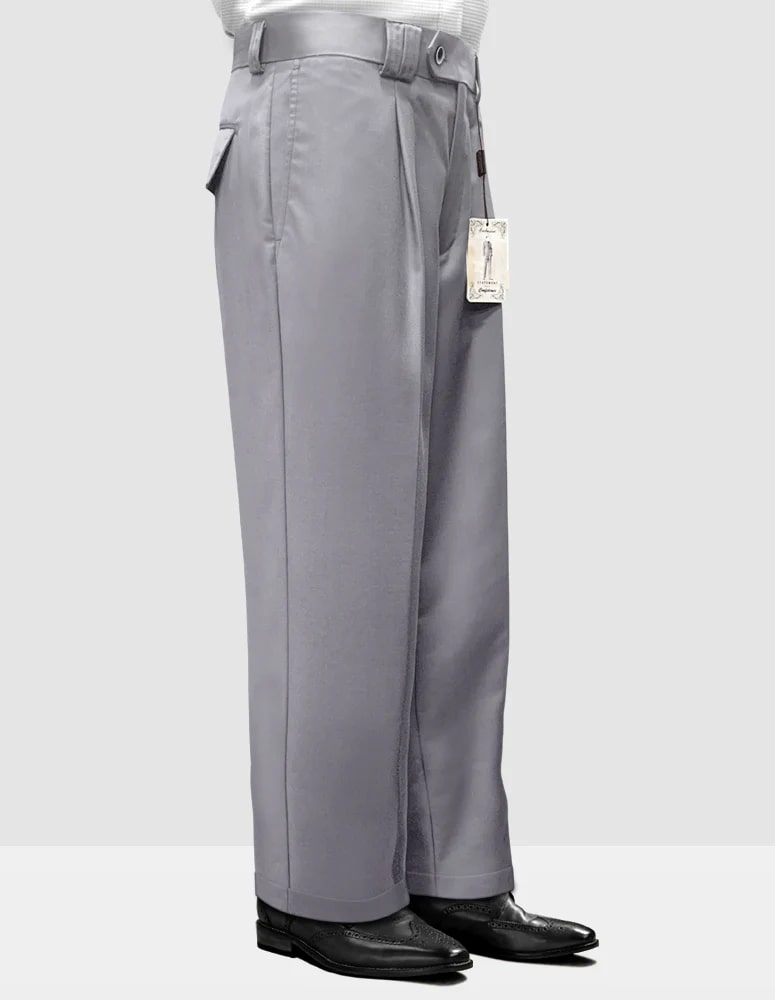 Wide Leg Pants for Women: Grey High-Waisted Palazzo Trousers