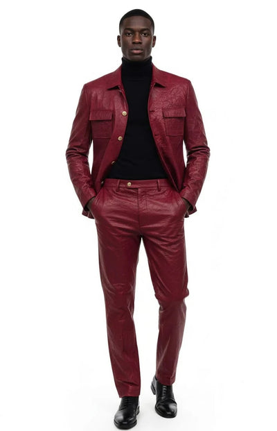 Mens Leather Suits