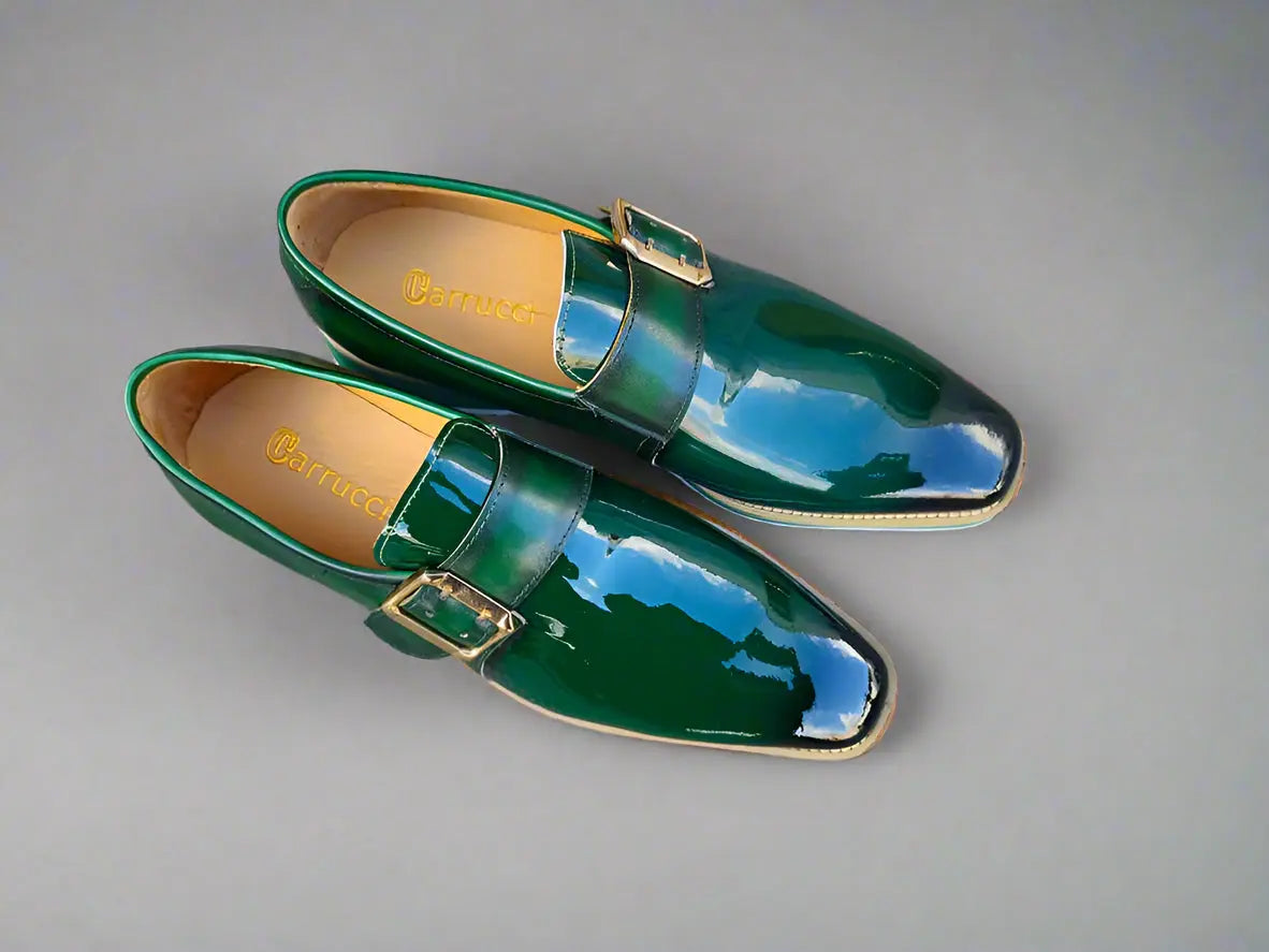 Carrucci Gorgeous Patent Leather Monkstrap Slip on