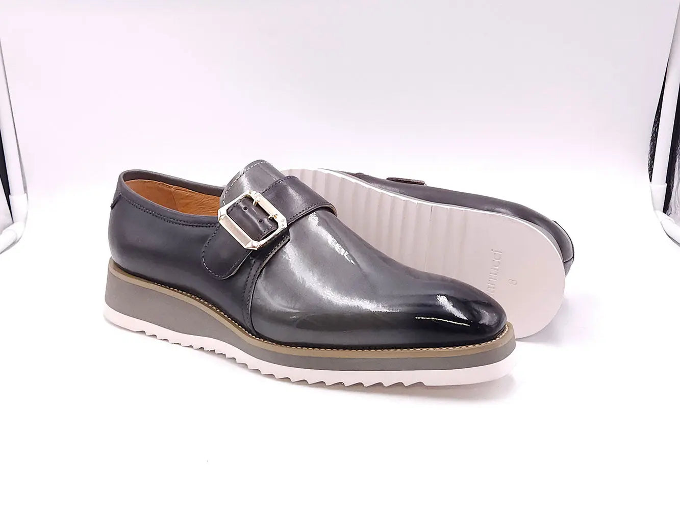 Carrucci Gorgeous Patent Leather Monkstrap Slip on