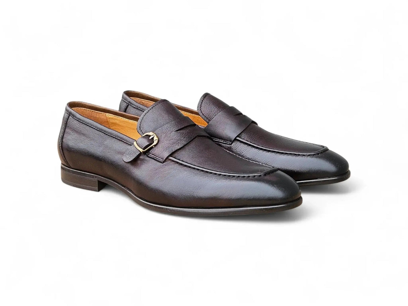 Carrucci Grant Buckle Loafer - Luxury Italian Leather