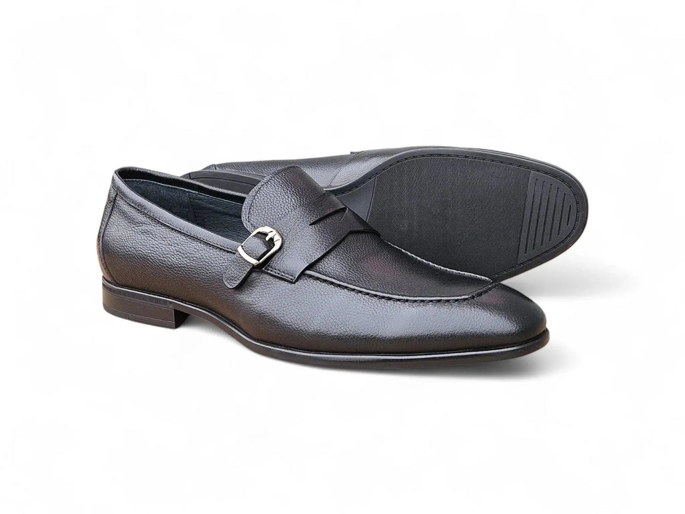 Carrucci Grant Buckle Loafer - Luxury Italian Leather