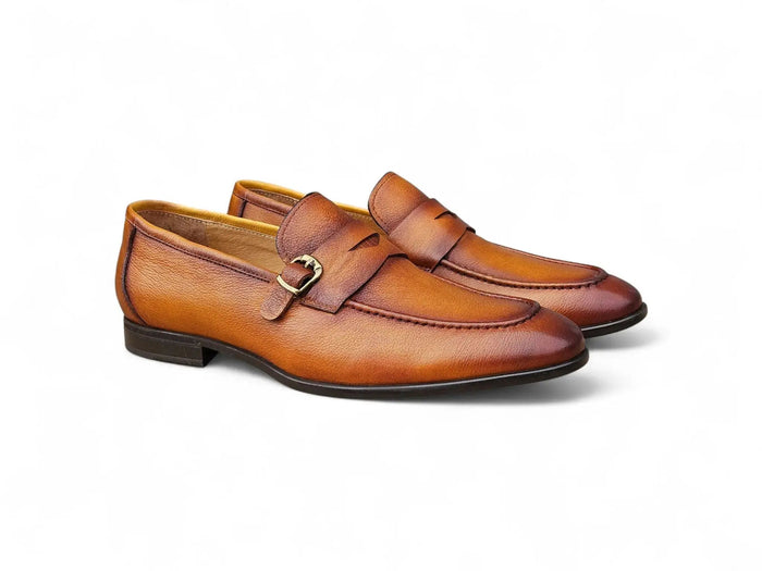 Carrucci Grant Buckle Loafer - Luxury Italian Leather