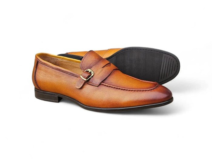 Carrucci Grant Buckle Loafer - Luxury Italian Leather