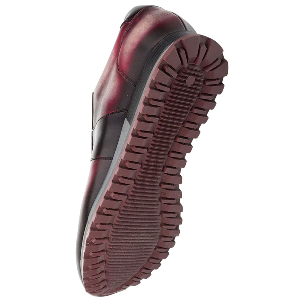 Men's Latini Graphite Multi-Tone Genuine Calfskin Sneakers By Mezlan Made In Spain Brand