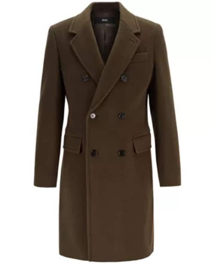 Men's Double-Breasted Pea Coat - Six Button Fashion Statement Coat