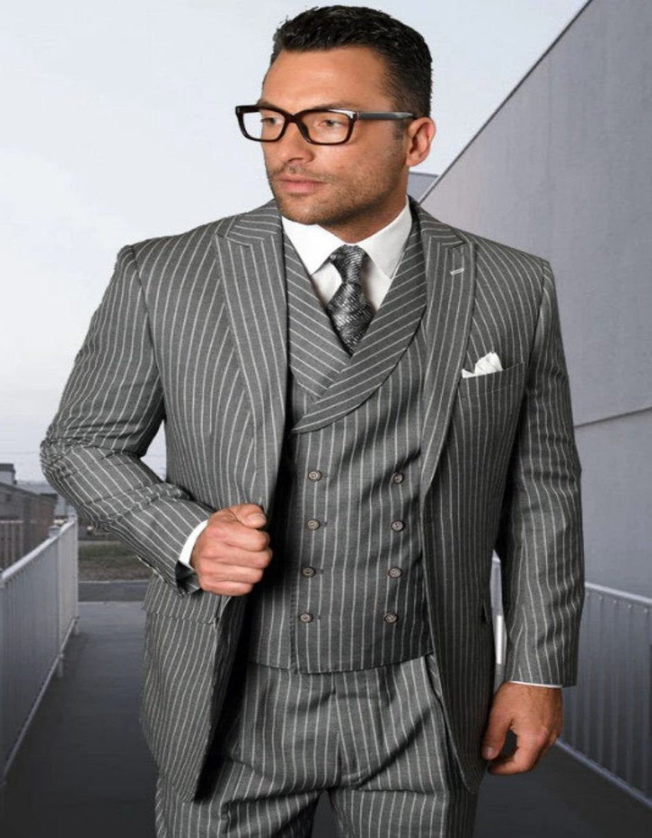 Big And Tall Suit Plus Size Men's Suits For Big Guys Gray main image 1