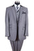 Grey and Black Men's Suit with Peak Lapel 