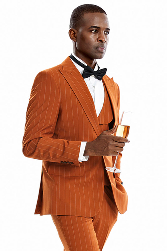 Men's Lavender Sharkskin Suit by Tazzio Suits