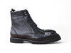 Carrucci Hudson Black Wingtip Lug Sole Boot