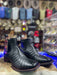 Los Altos Crocodile Belly Exotic Ankle Boots Black - Black