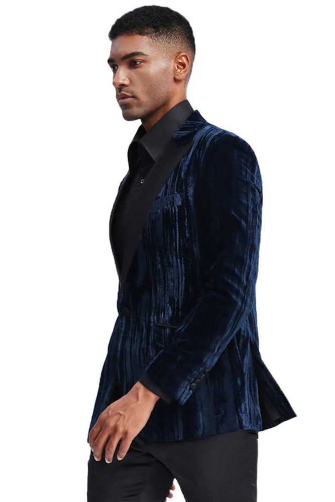Men's Turquoise Velvet Tuxedo Jacket by Tazzio Suits