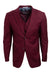 Men's Burgundy Suit Three Piece Set by Stacy Adams - Wedding - Prom