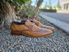 KS261-04 Wholecut Two Tone Buckle Loafer Carrucci