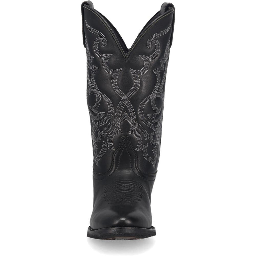 Laredo Maddie Black Round Toe Leather Women Boots