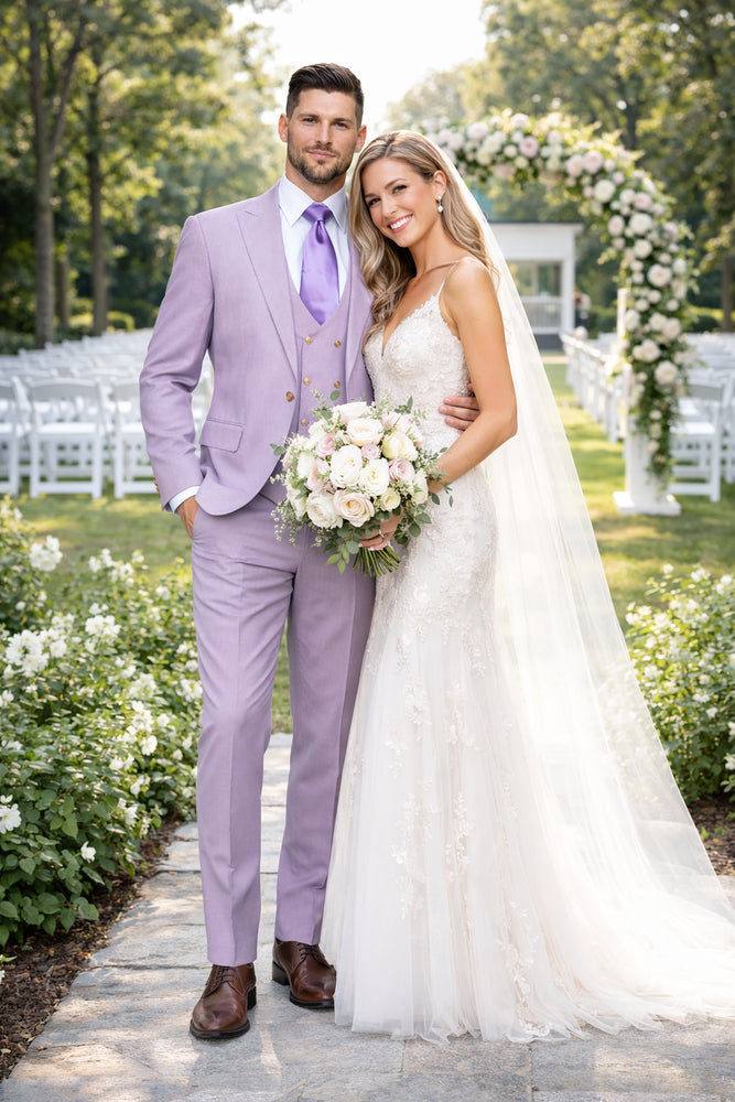 Lavender Mist 3-Piece Elegant Celebration Suit