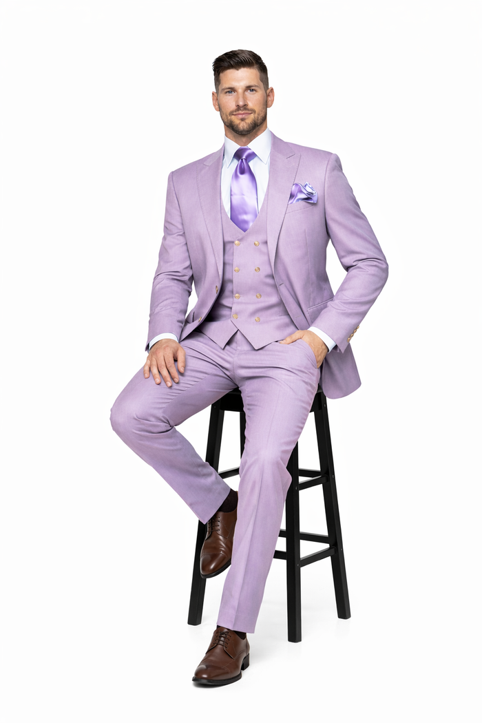 Lavender Mist 3-Piece Elegant Celebration Suit