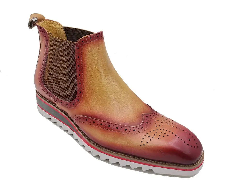 Carrucci Leather Chelsea Boot With Lightweight Sole