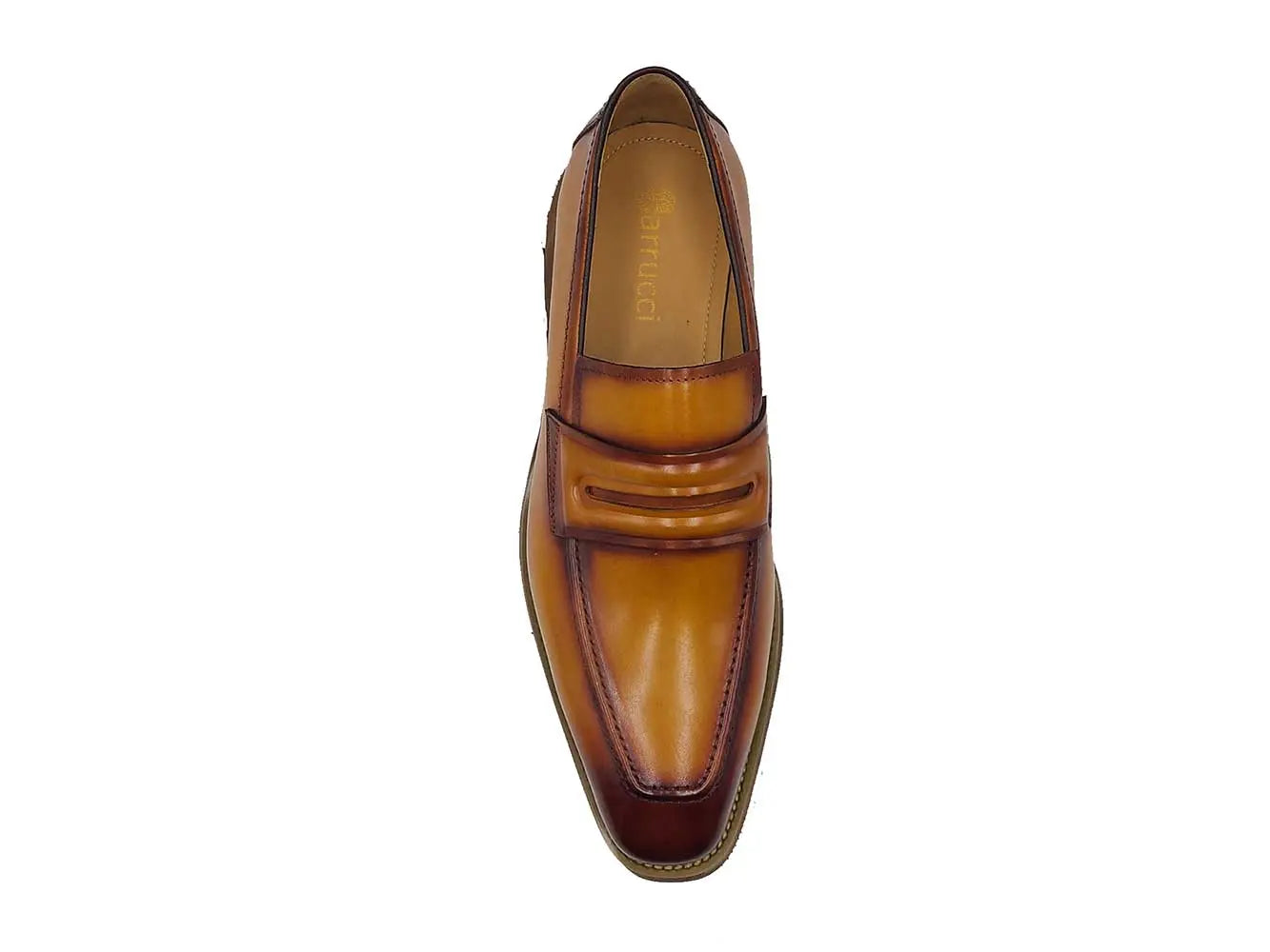 Carrucci Leather Penny Loafer in Chunky Sole