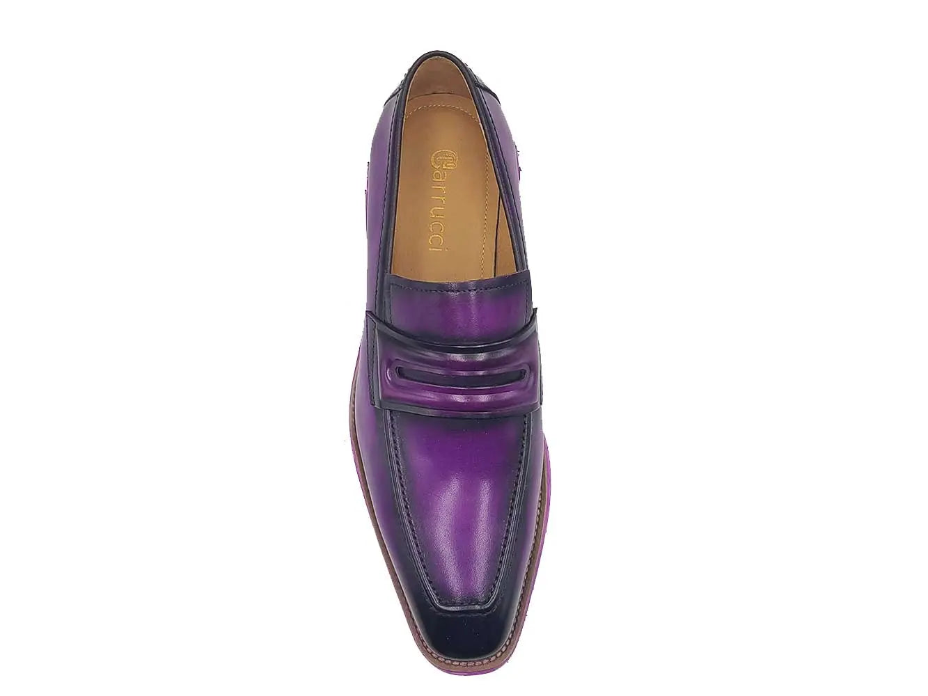 Carrucci Leather Penny Loafer in Chunky Sole