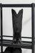 Los Altos Belly 7 Toe Black Caiman Boots