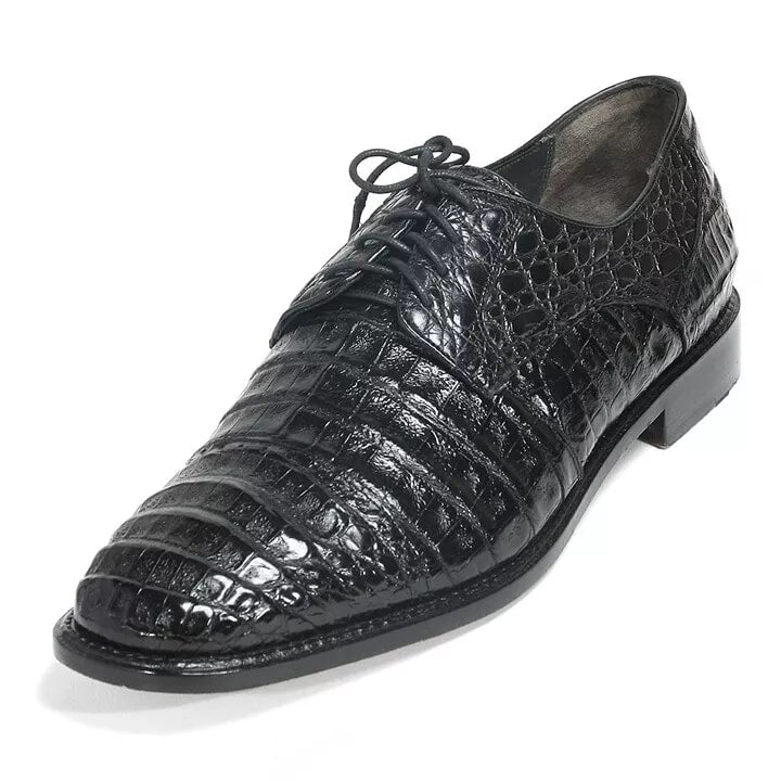 Los Altos Black Genuine Caiman Oxford