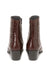 Los Altos Men’s Burgundy Genuine Eel Skin Leather Ankle Boots