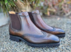 Lug Sole Chelsea Boot with Wingtip Toe Carrucci