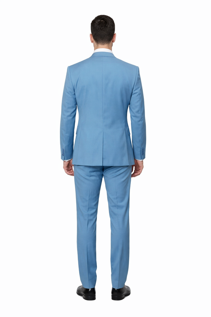 Rossiman Sky Regent Blue 3-Piece Prestige Suit