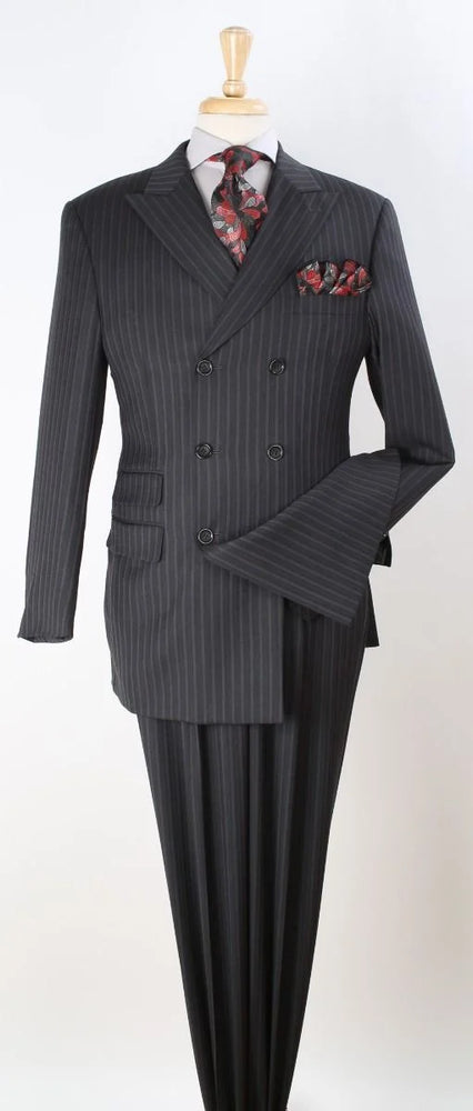Apollo King Men's 3pc 100% Wool Outlet Double Breasted Suit Fashion Design
