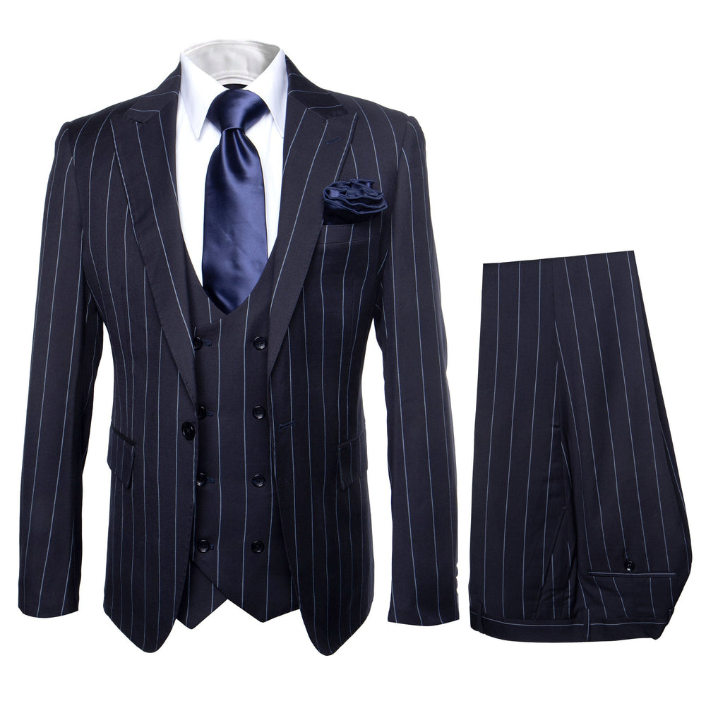 Rossi Man MAX RM1725 Slim Fit 3-Piece Suit – Modern & Stylish Navy Suit for Men