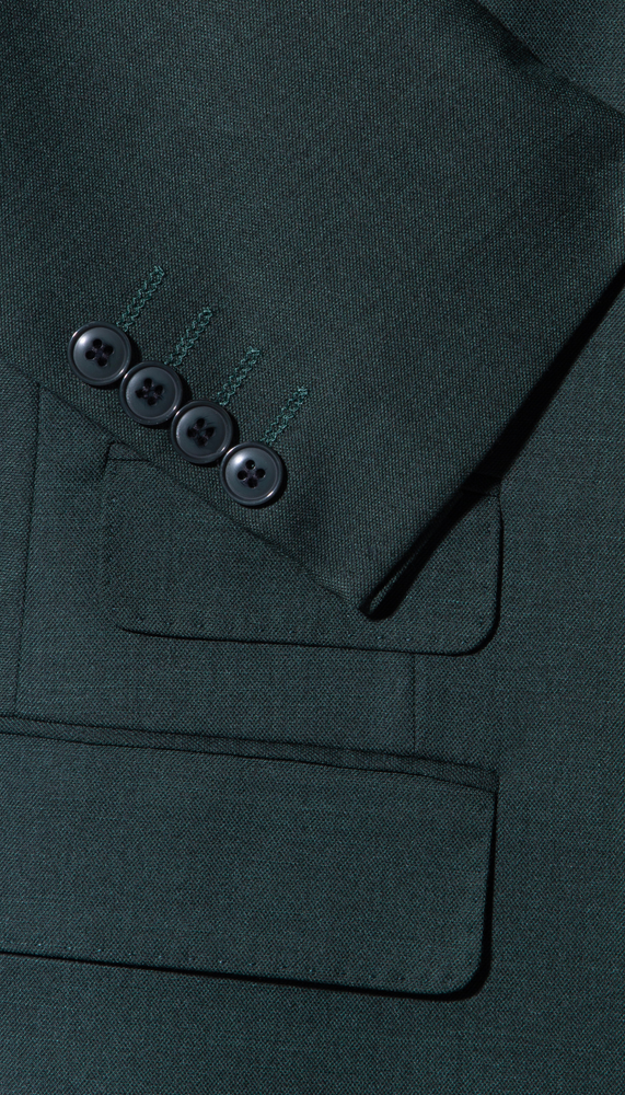 Rockford Peak Lapel Double Breasted Suit - Slim Fit (Hunter Green)