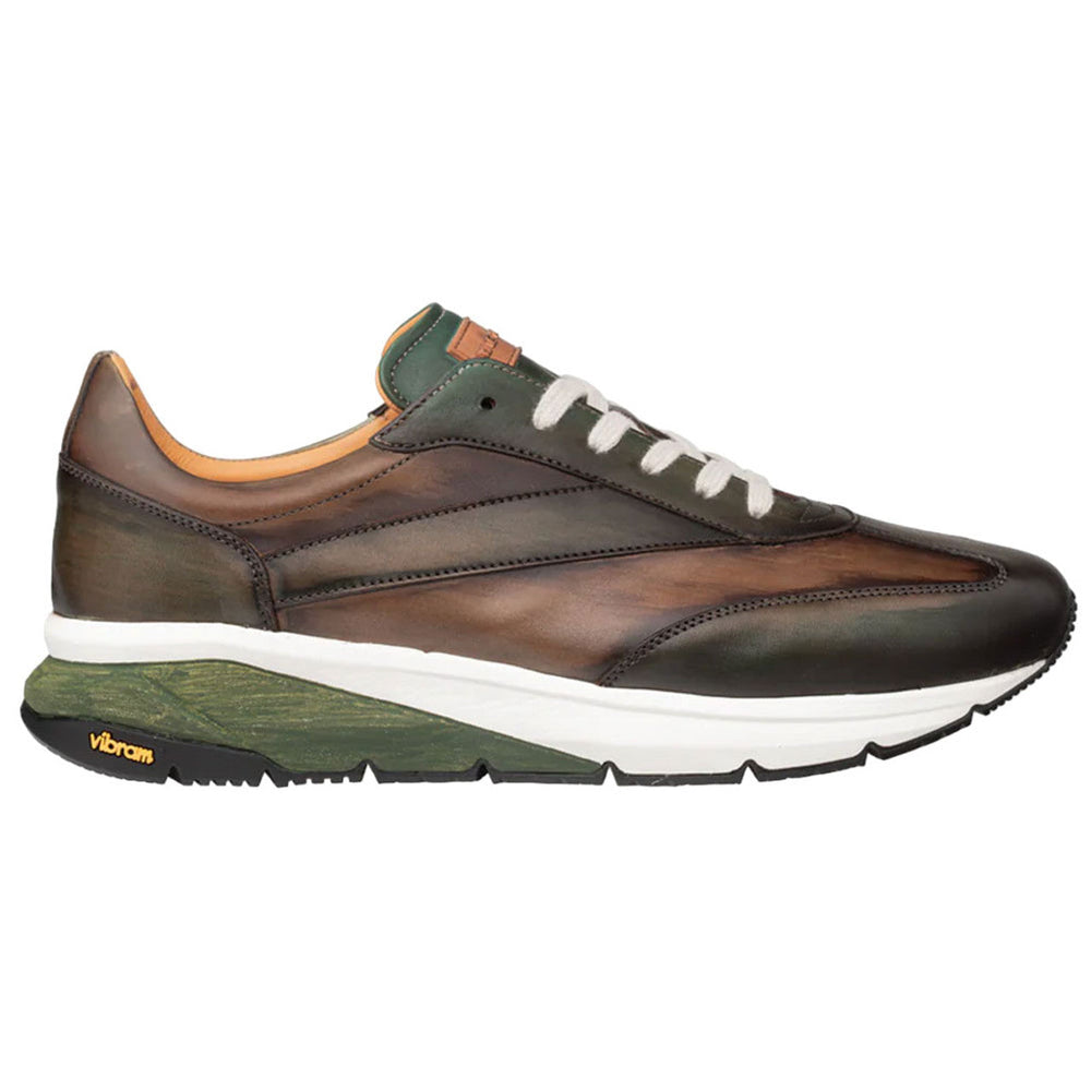 Men's Magico Forest/Olive Two-Toned Sneakers By Mezlan Made In Spain Brand