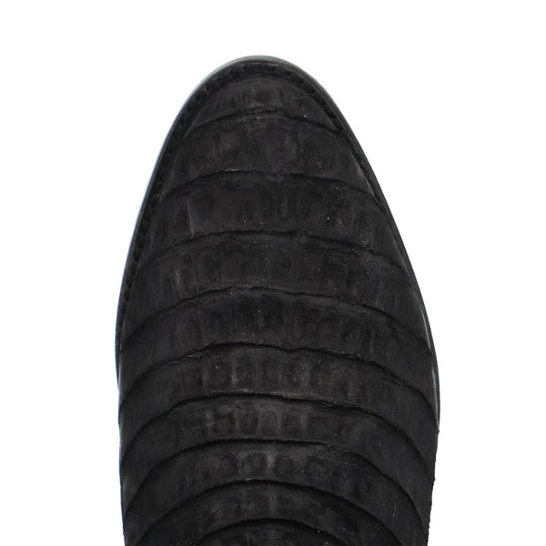 Dan Post Men’s Makara Genuine Caiman Black 13” Medium Round Toe Leather Boot