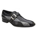 Belvedere Marte Black & Gray Alligator Leather Oxford