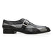 Belvedere Marte Black & Gray Alligator Leather Oxford
