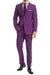 Apollo King Purple Poplin Modern Fit Suit